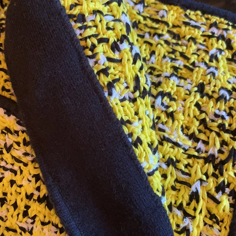 Rag & bone yellow maxi dress long knit dress size medium side split